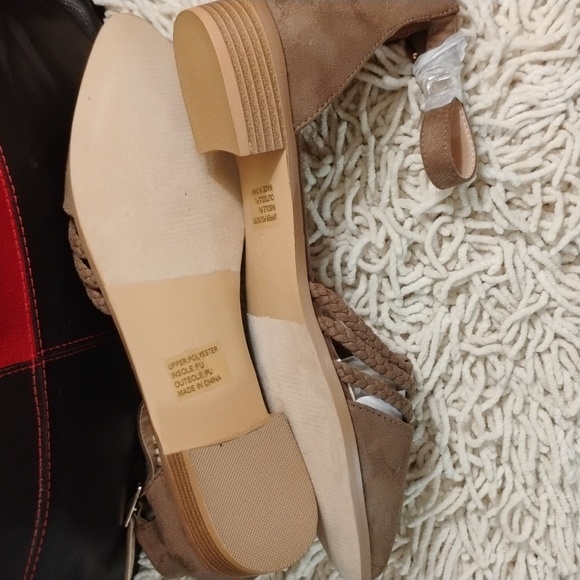 Journee Collection Taupe Anistn Braided Strap Pointed Toe Shoe - Picture 3 of 11